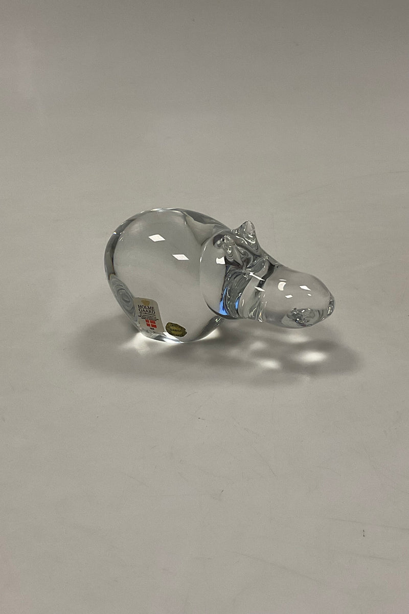 Holmegaard Glass Figure of Hippopotamus