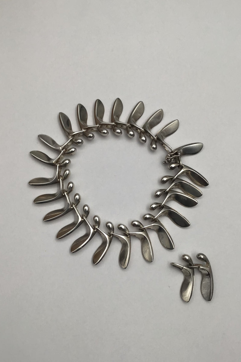 Georg Jensen Sterling Sølv Armlænke No. 115 Bent Gabrielsen