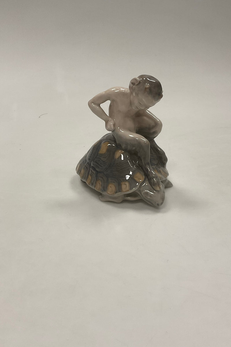 Royal Copenhagen Knud Kyhn Faun/Pan on Turtle No 1880