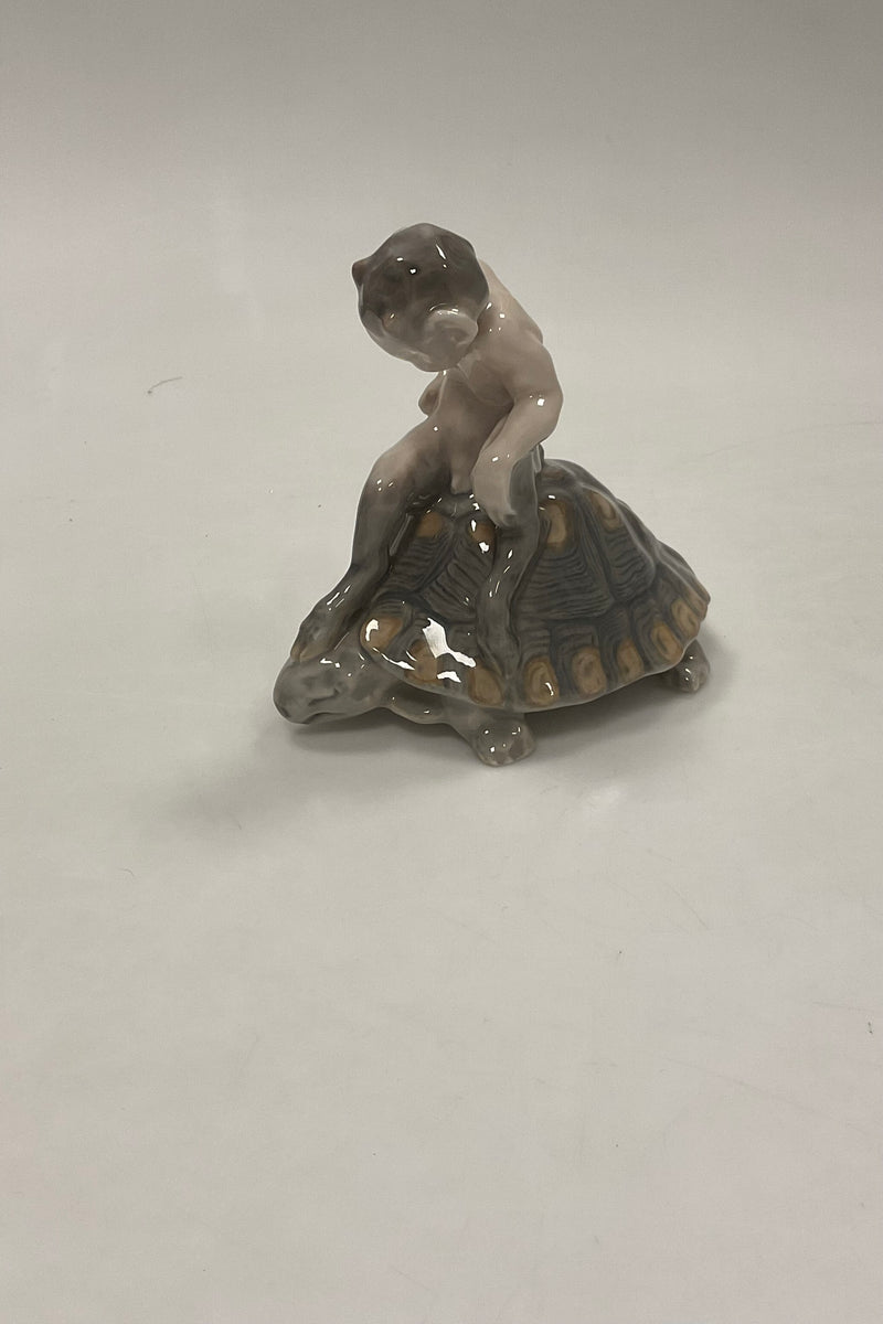 Royal Copenhagen Knud Kyhn Faun/Pan on Turtle No 1880