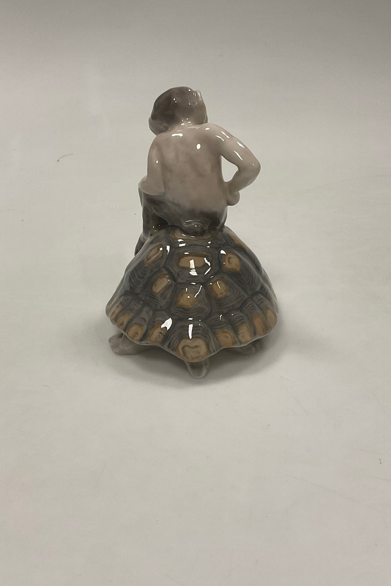 Royal Copenhagen Knud Kyhn Faun/Pan on Turtle No 1880