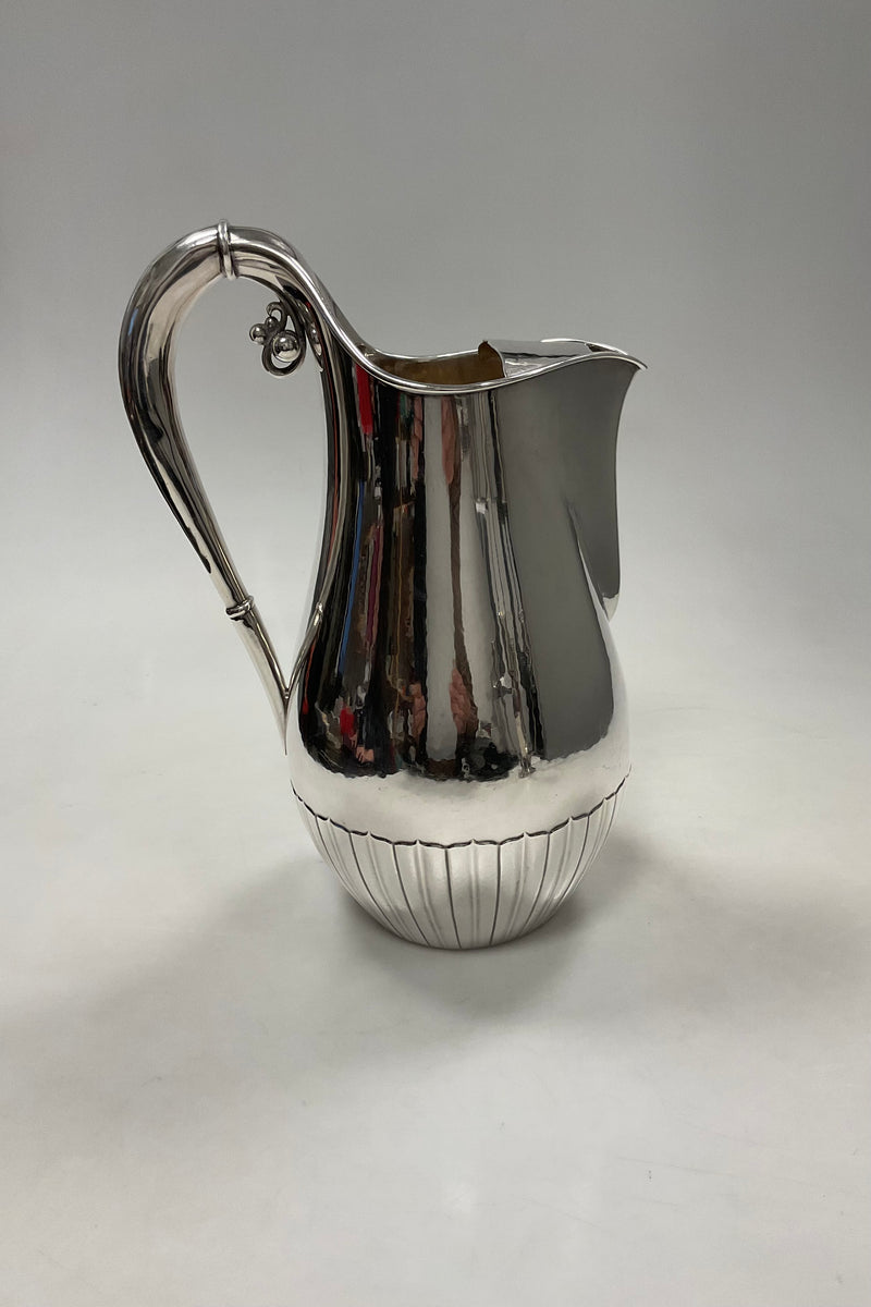 Giant Georg Jensen Sterling Silver Cosmos Water Pitcher No 45 B