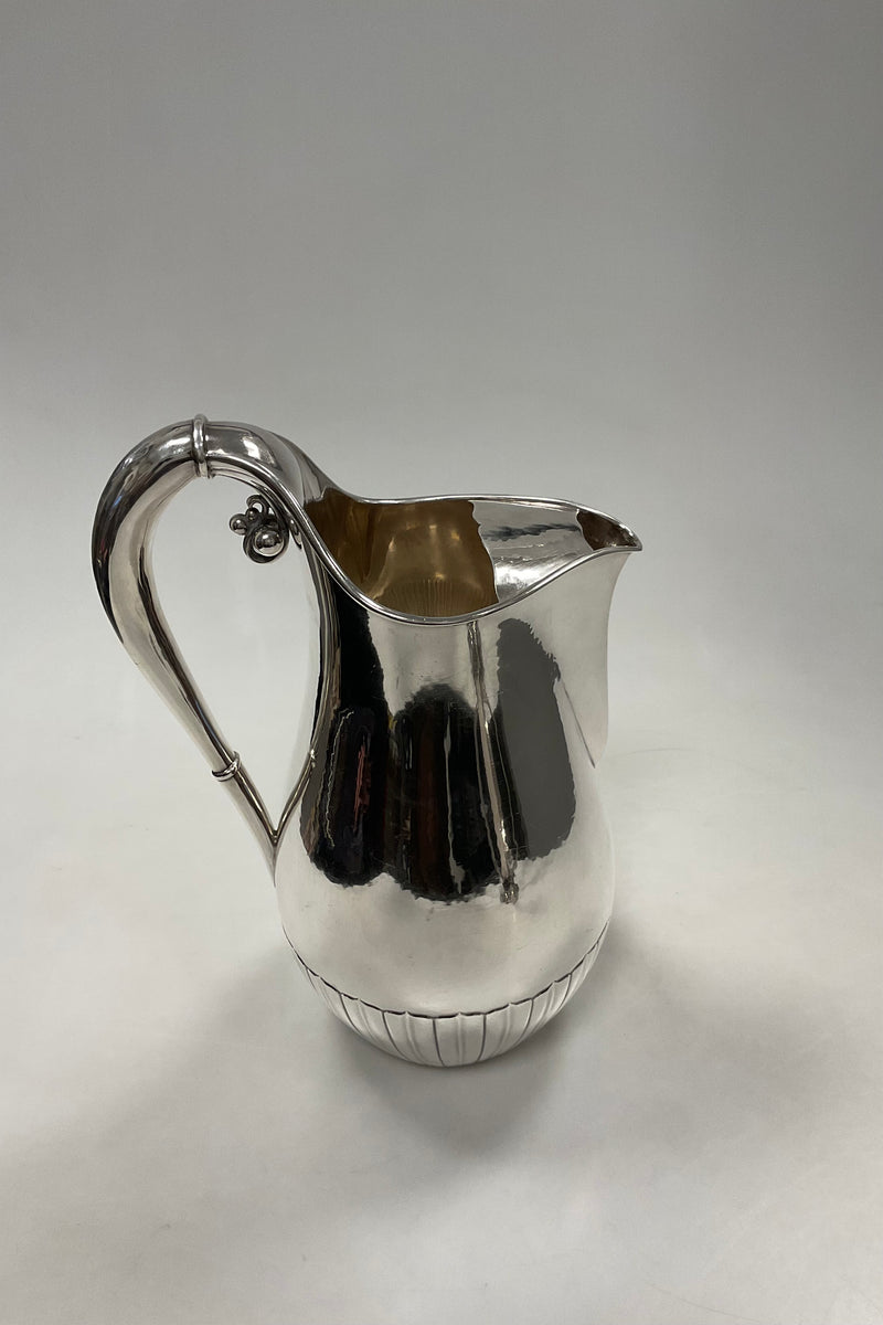 Giant Georg Jensen Sterling Silver Cosmos Water Pitcher No 45 B