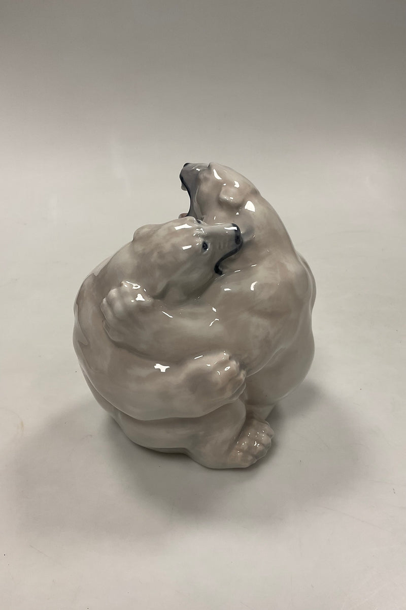 Royal Copenhagen Figurine Fighting Polar Bears No. 2317