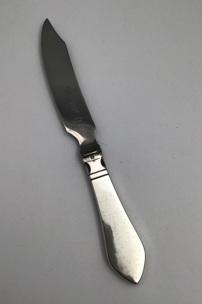 Georg Jensen Sterling Sølv Antik Ostekniv No. 221