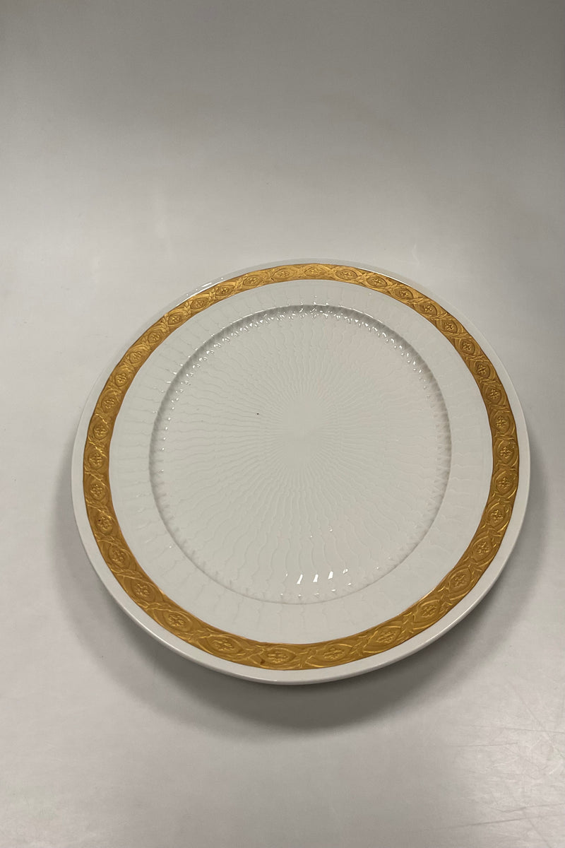 Royal Copenhagen Gold Fan Large Oval Serving Dish No 11510