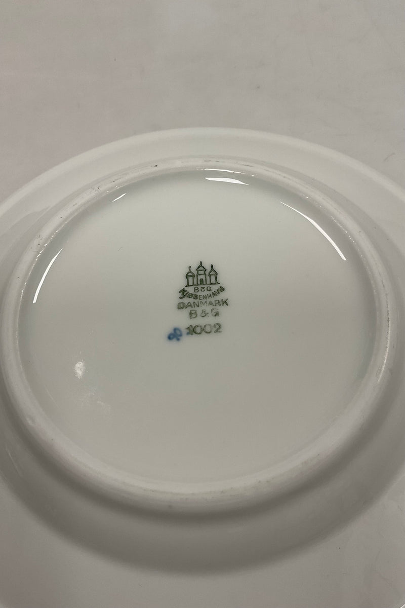 Bing og Grøndahl Blåmalet/Musselmalet Hotel sidetallerken No 1002