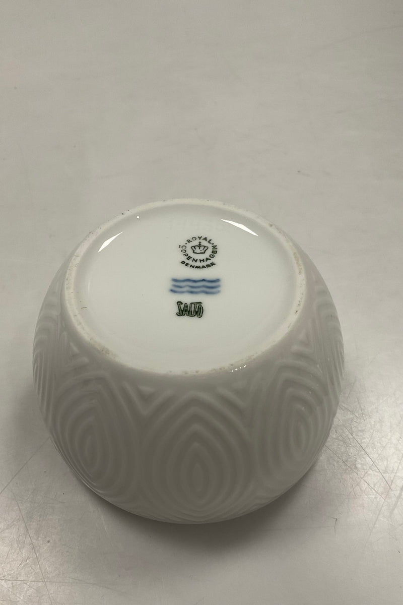 Royal Copenhagen Salto hvidt stel Sukkerskål Lille