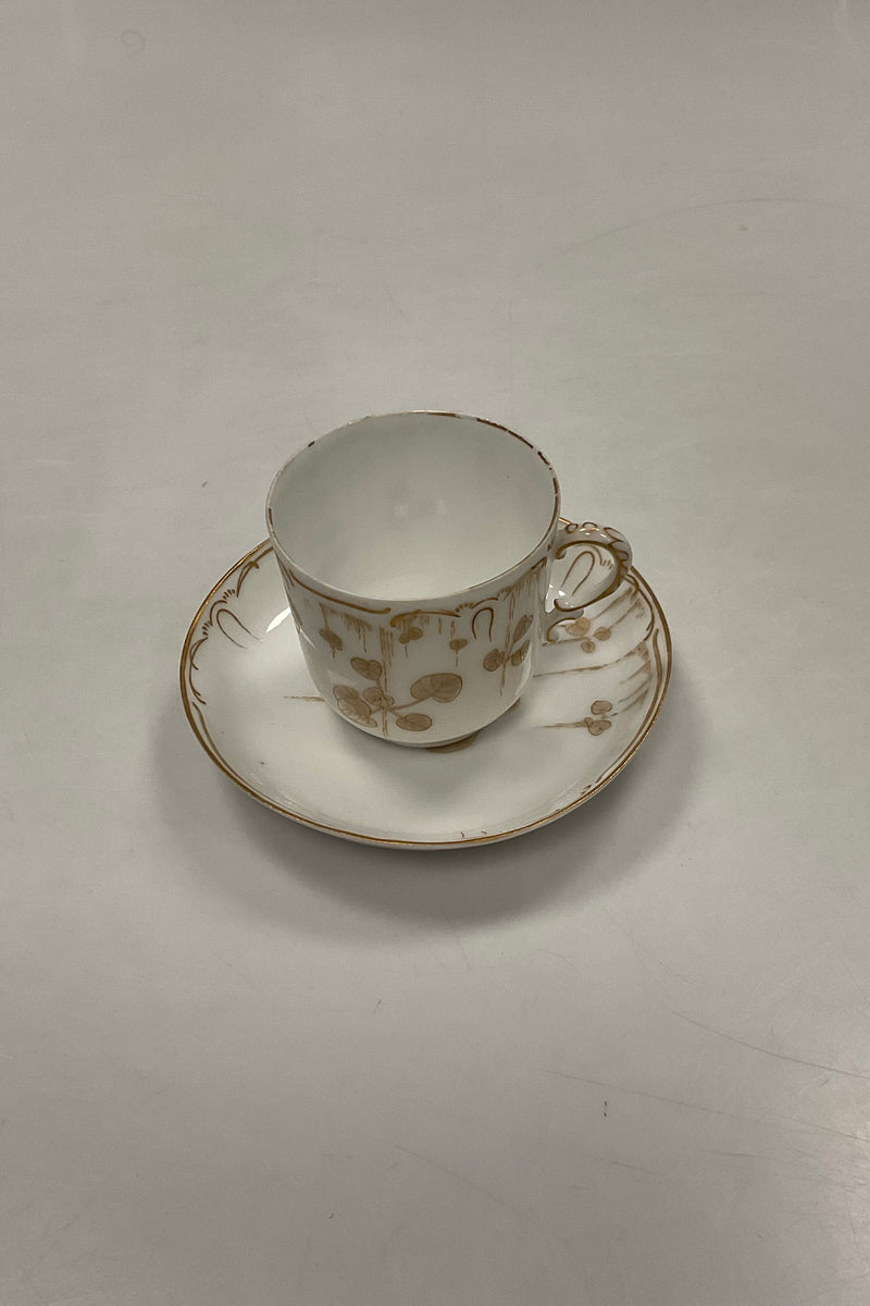 Tidlig Royal Copenhagen Art Nouveau Kop og underkop No 2