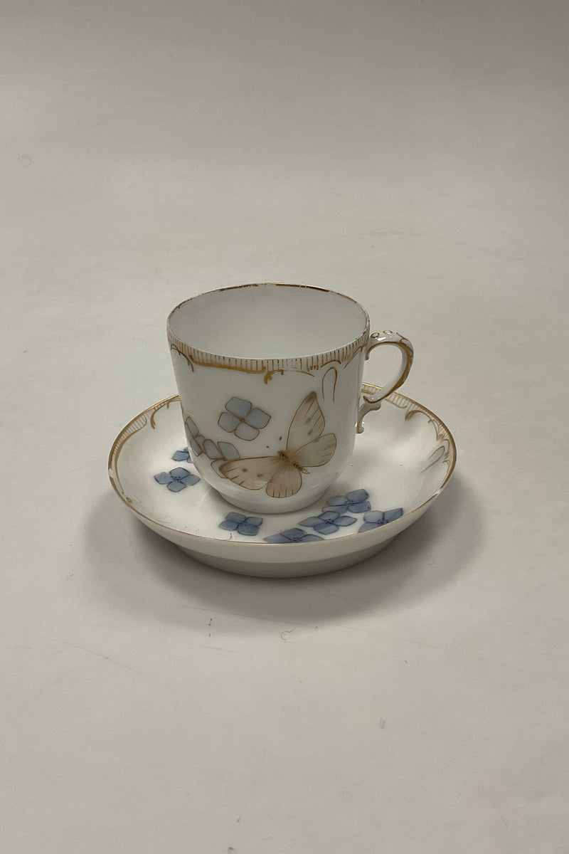 Tidlig Royal Copenhagen Art Nouveau Kop og underkop No 11