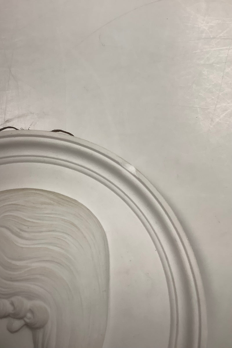 Royal Copenhagen Bisquit Plate with motif of Man