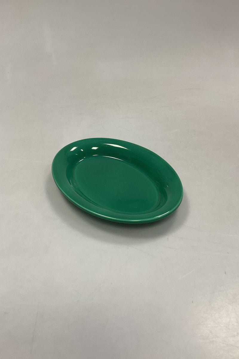 Royal Copenhagen Ursula Oval Plate in Dark Green No. 073