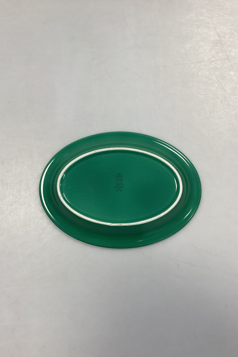 Royal Copenhagen Ursula Oval Plate in Dark Green No. 073