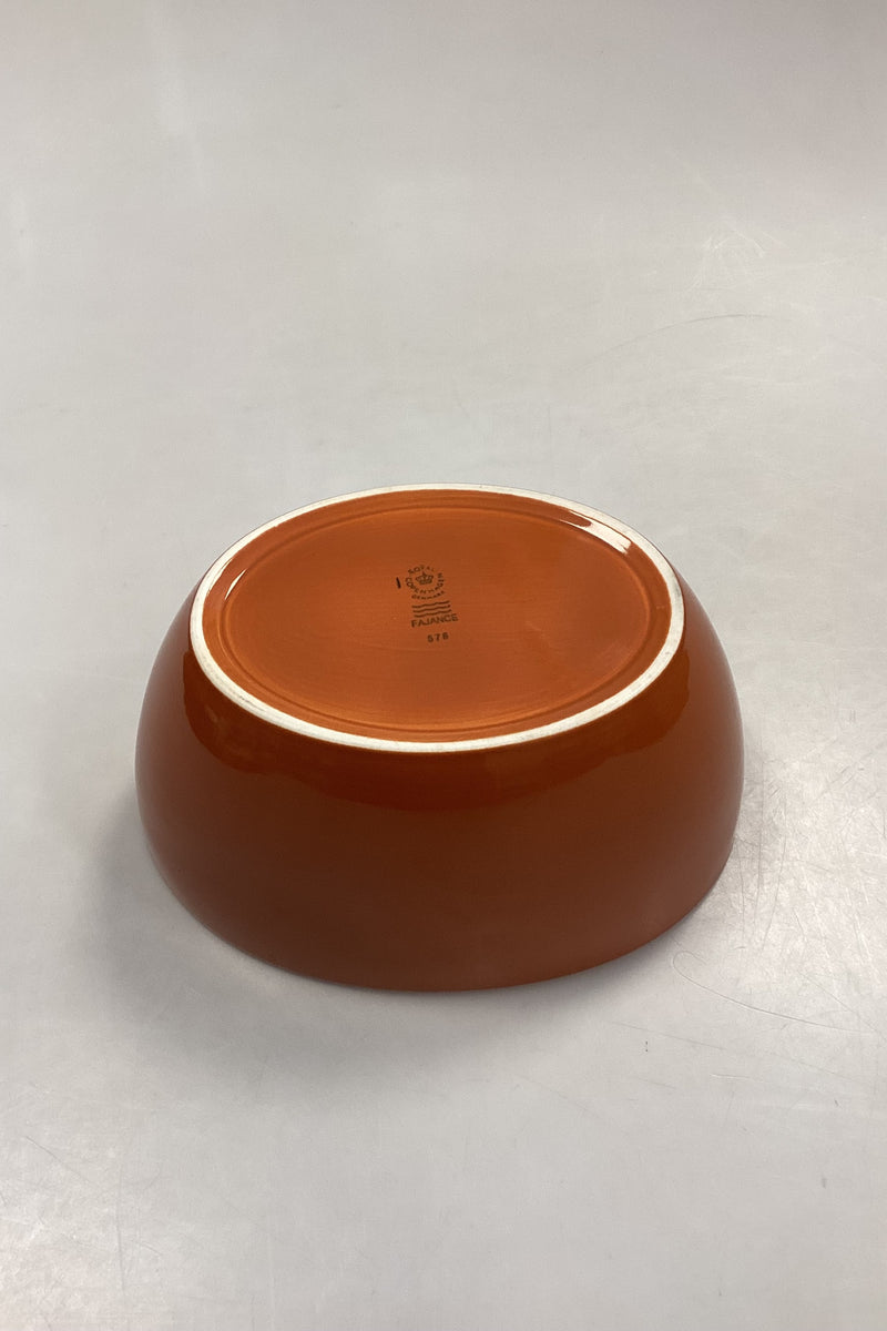 Royal Copenhagen Ursula Oval Bowl in Orange No. 576