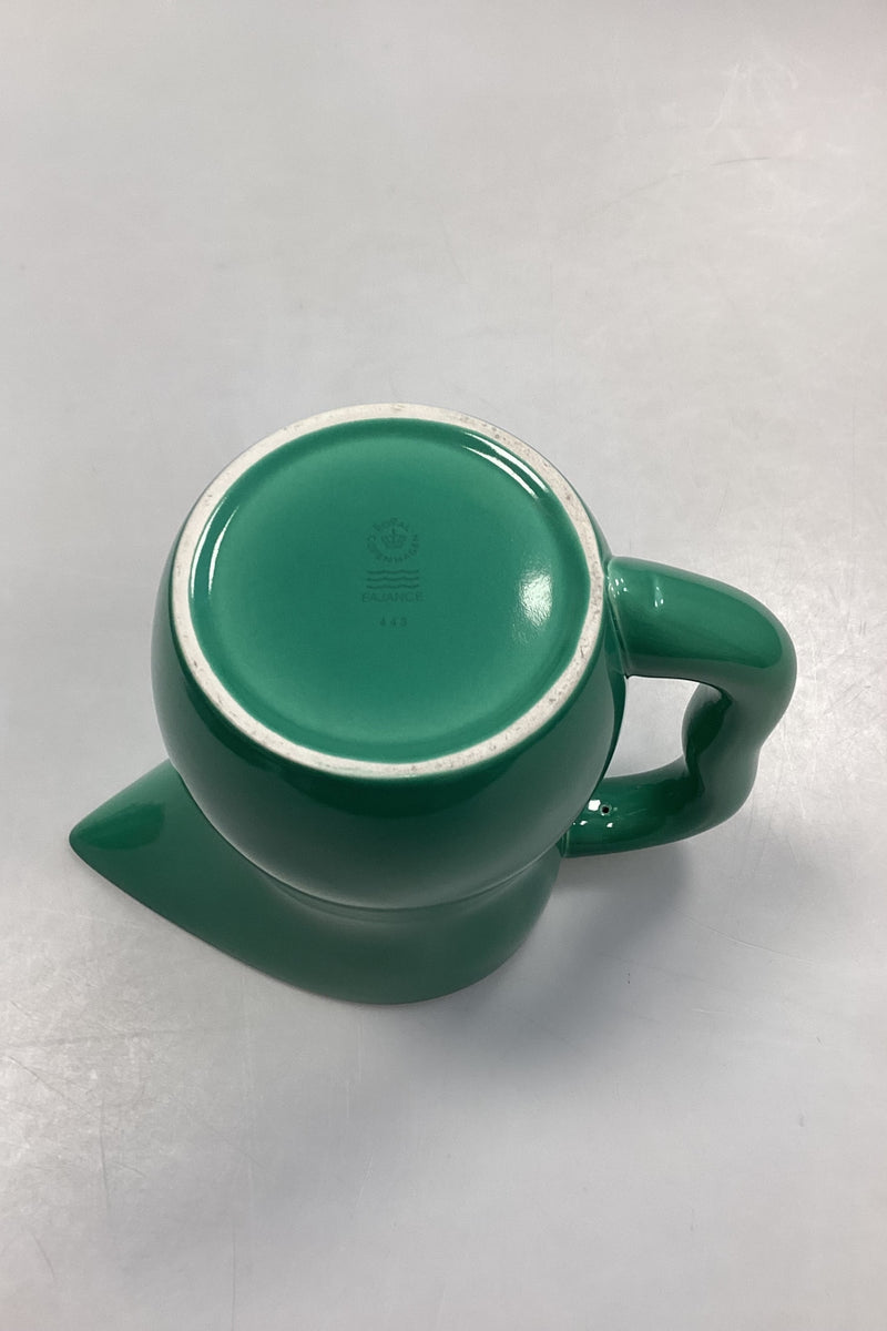 Royal Copenhagen Ursula Oval Pitcher in Dark Green No. 443