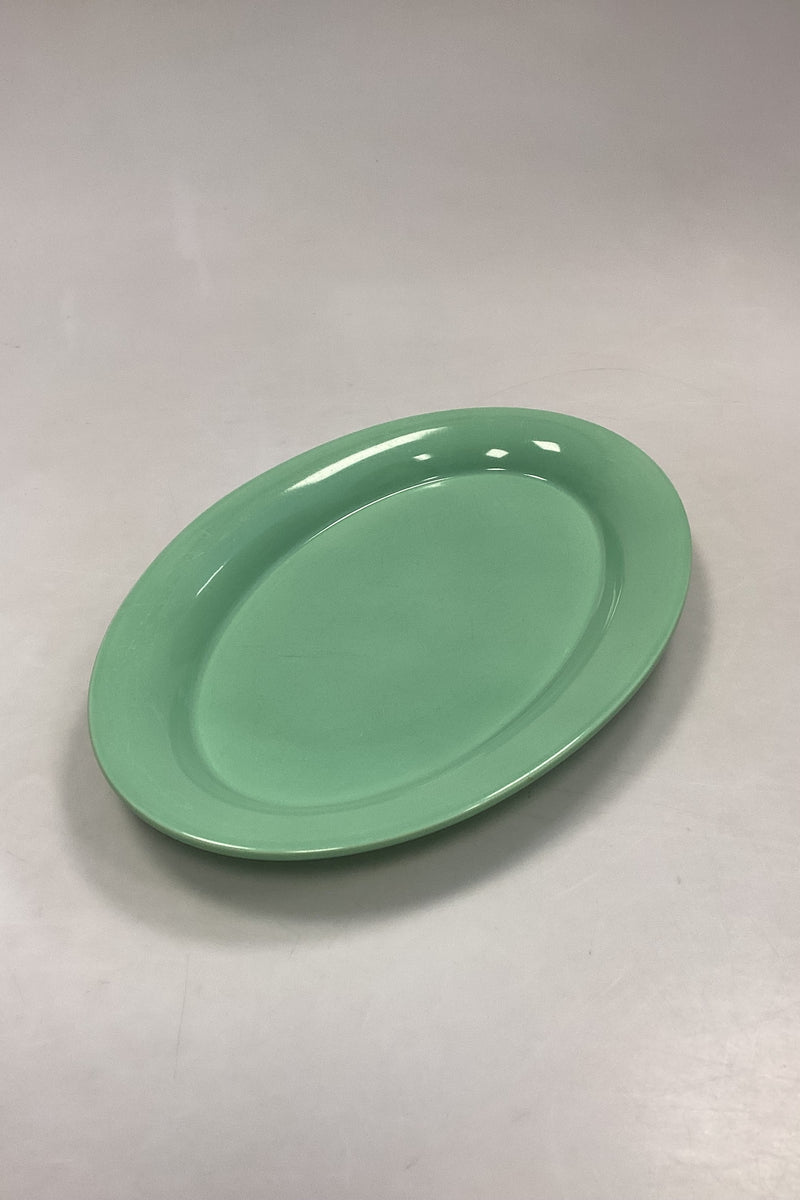 Royal Copenhagen Ursula oval Plate in Light Green No. 624