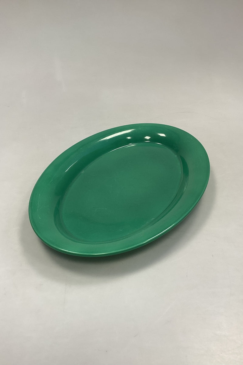 Royal Copenhagen Ursula Oval Plate in Dark Green No. 624