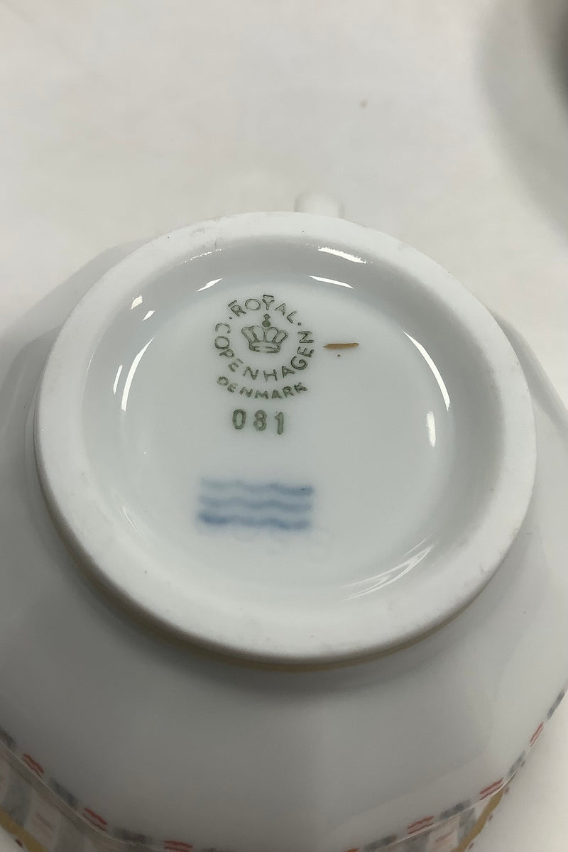 Royal Copenhagen Fairytale Teacup with Saucer No 081, No 082