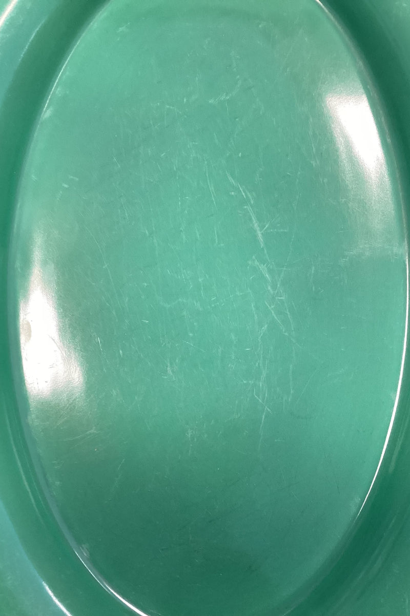 Royal Copenhagen Ursula Oval Plate in Dark Green No. 624