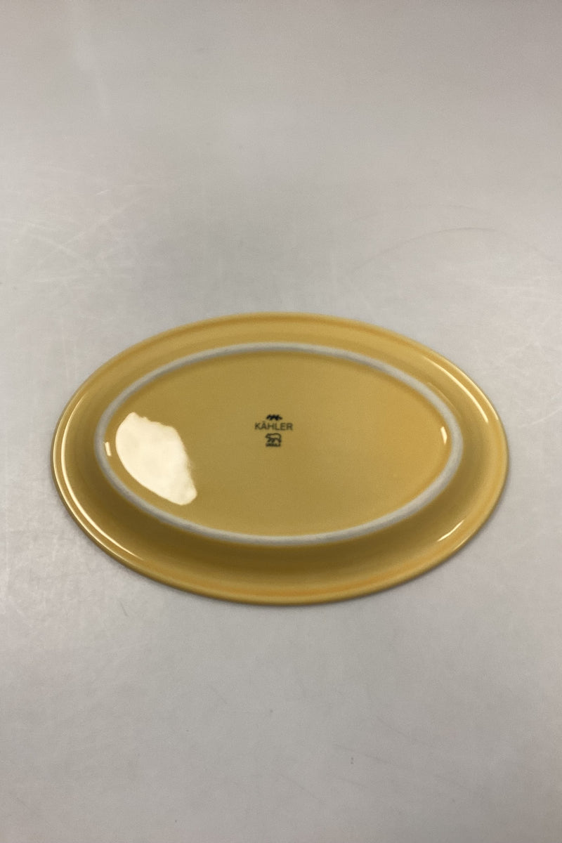 KÄHLER Ursula Oval Plate in Yellow No. 621