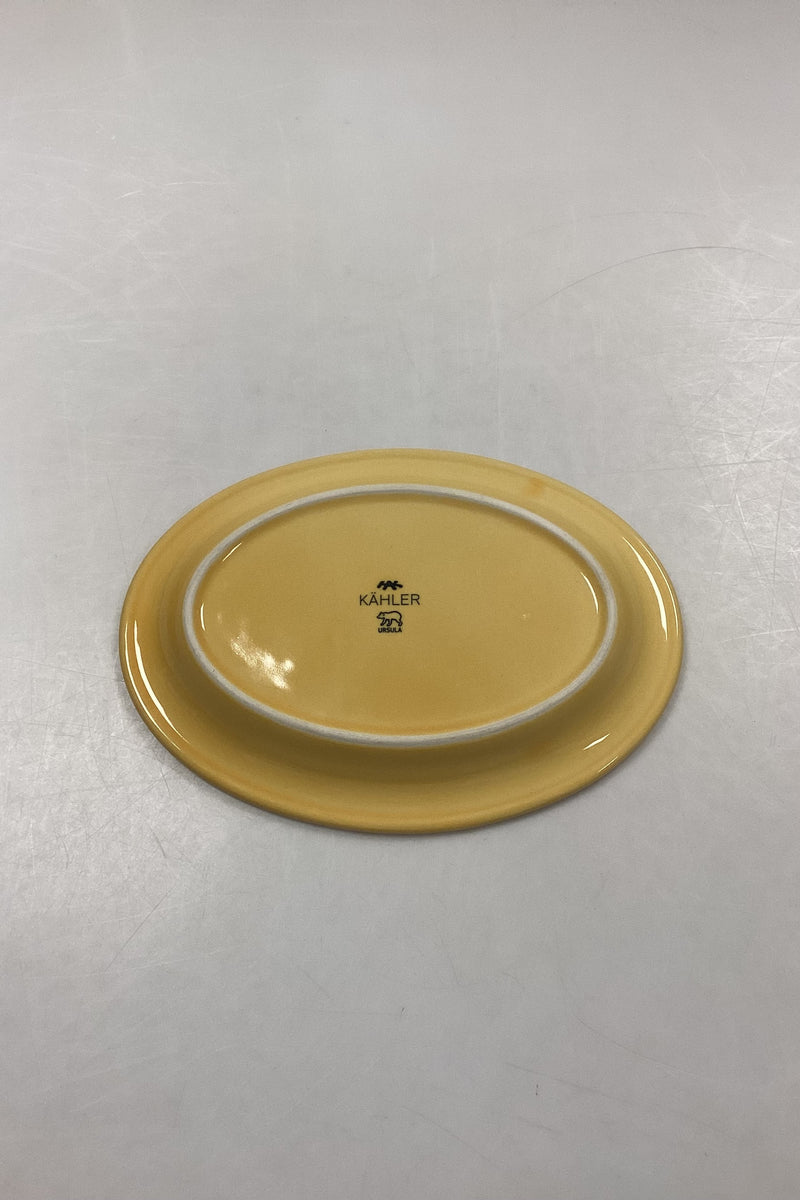 KÄHLER Ursula Oval Plate in Yellow No. 085