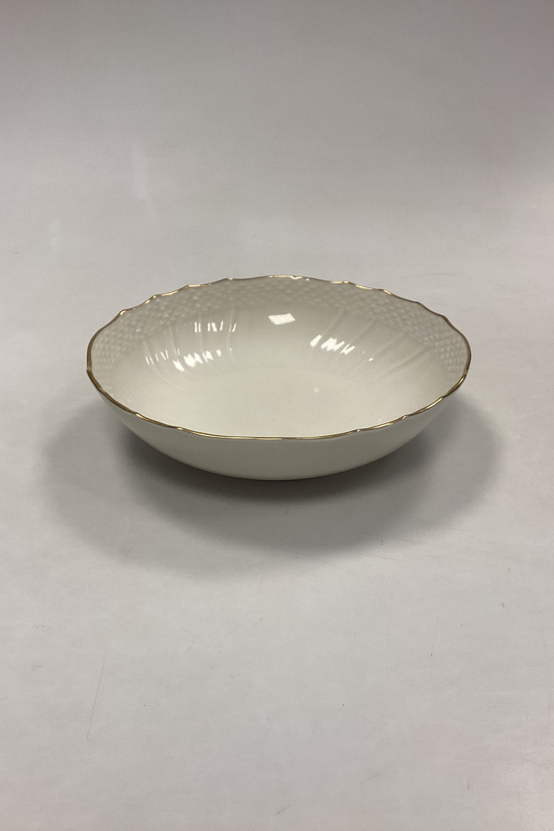 Royal Copenhagen Creme Curved with Gold (Stel 1235) Bowl No. 1518