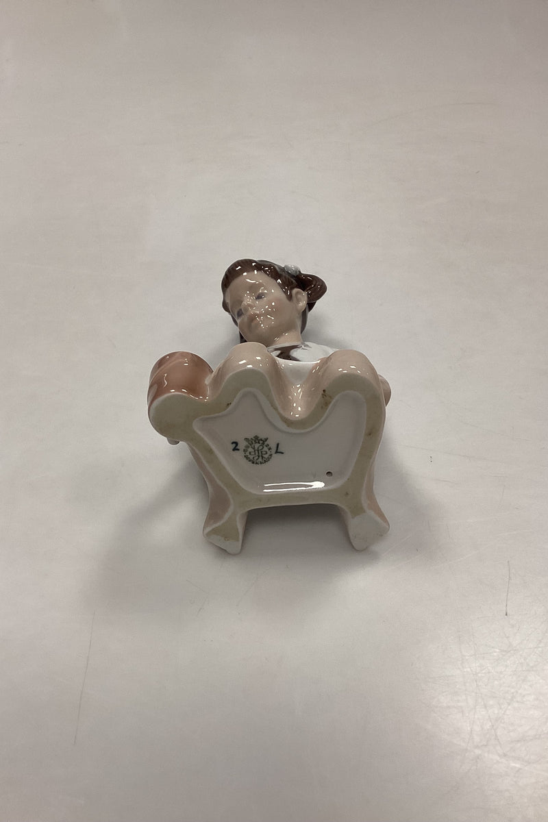 Lyngby Porcelain figurine of Girl with Bucket No. 20