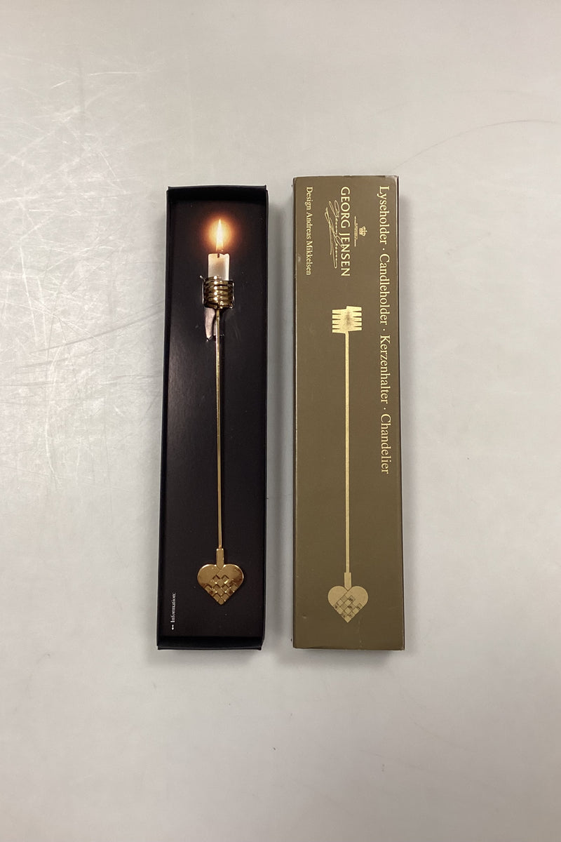 Georg Jensen Golden Christmas Lyseholder - Julehjerte 1997