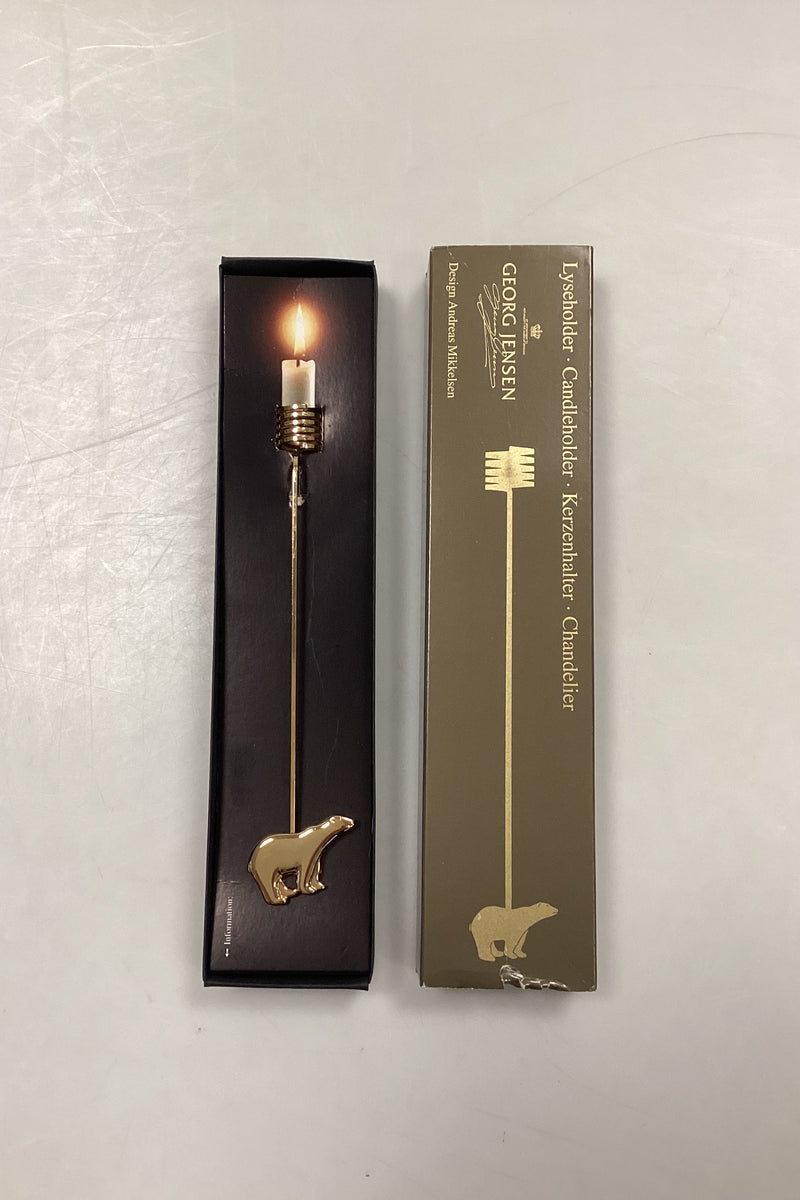 Georg Jensen Golden Christmas Lyseholder - Isbjørn 1997