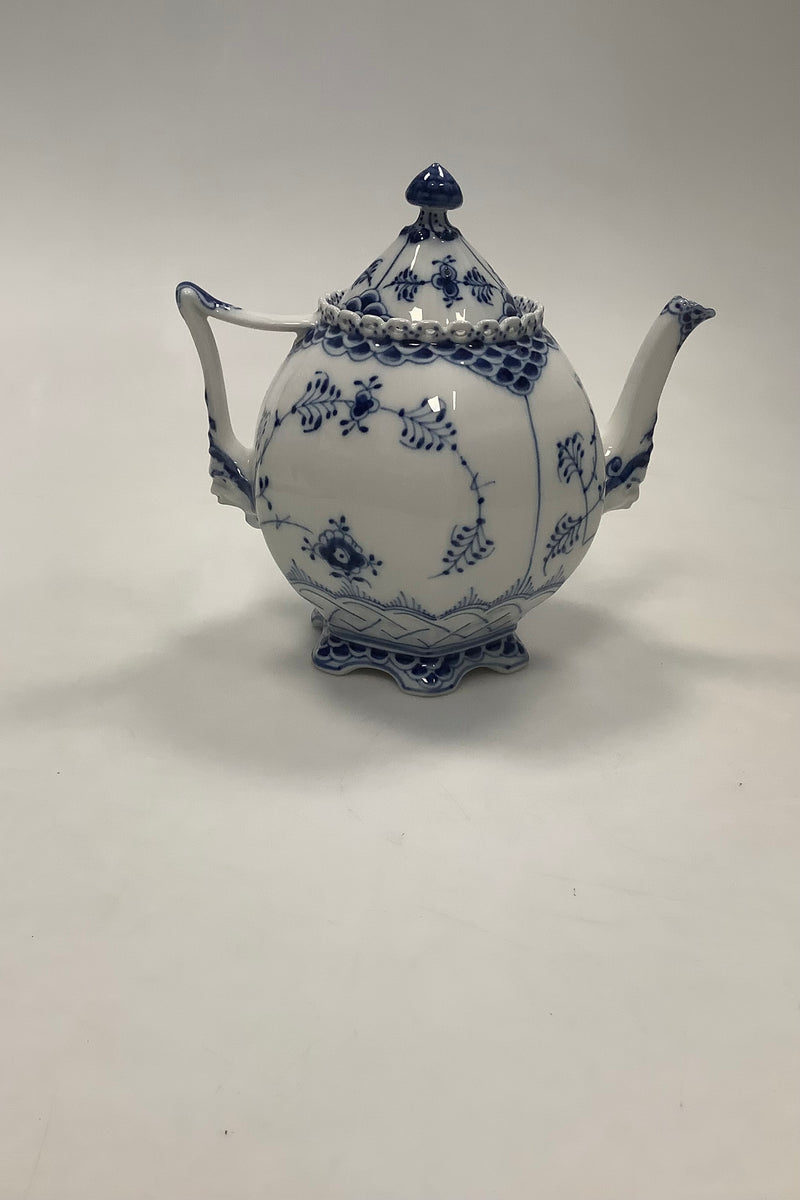 Royal Copenhagen Blue Fluted Full Lace Teapot No 1118