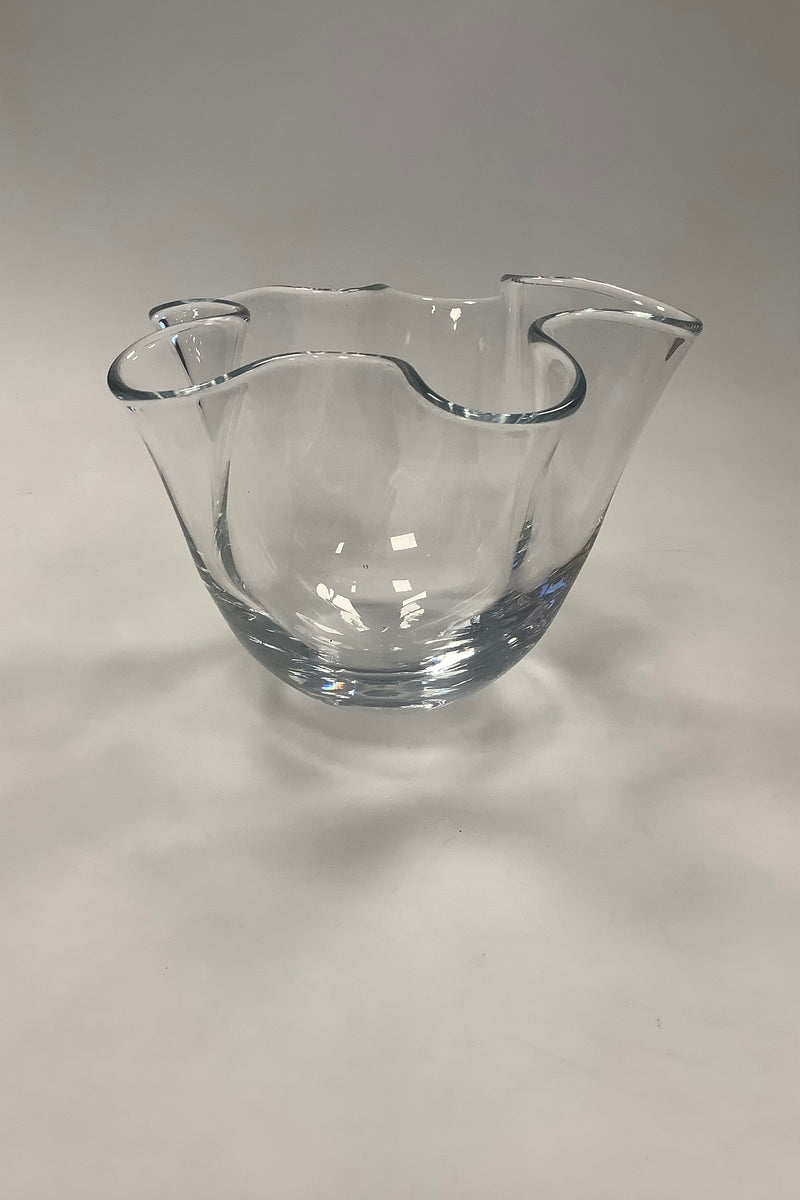 Holmegaard Laguna vase in clear glass