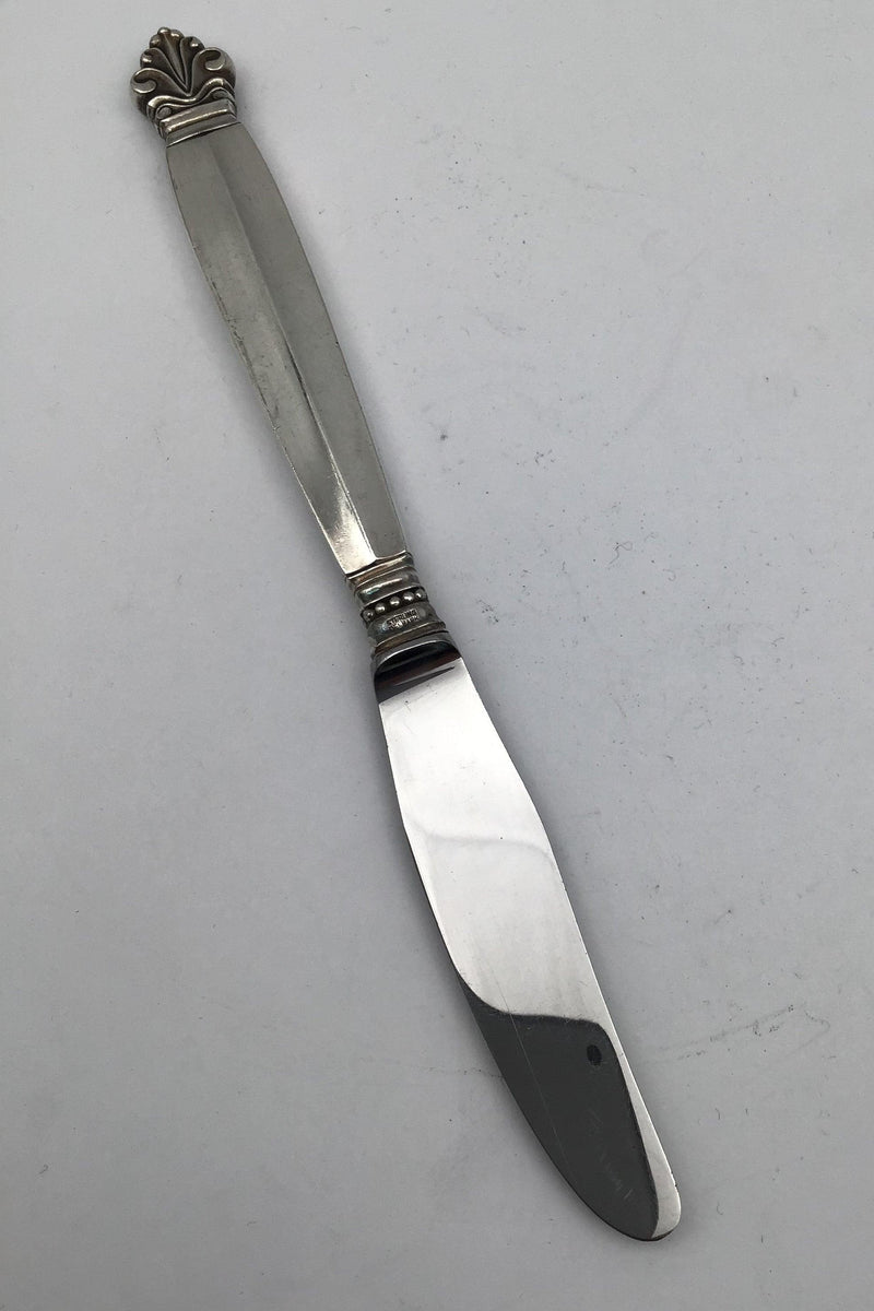 Georg Jensen Sterling Sølv Dronning Frokostkniv No. 024 - Danam Antik