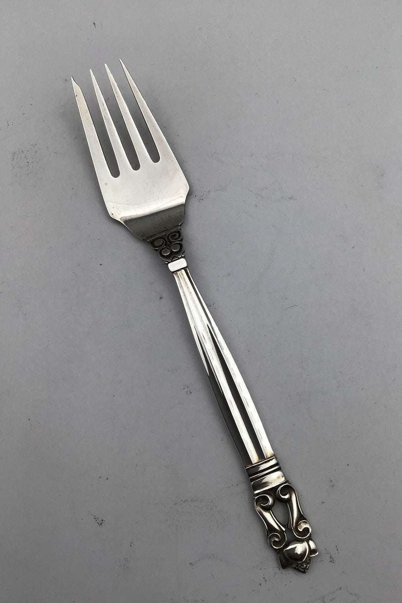 Georg Jensen Sterling Sølv Konge Salatgaffel No. 041 - Danam Antik