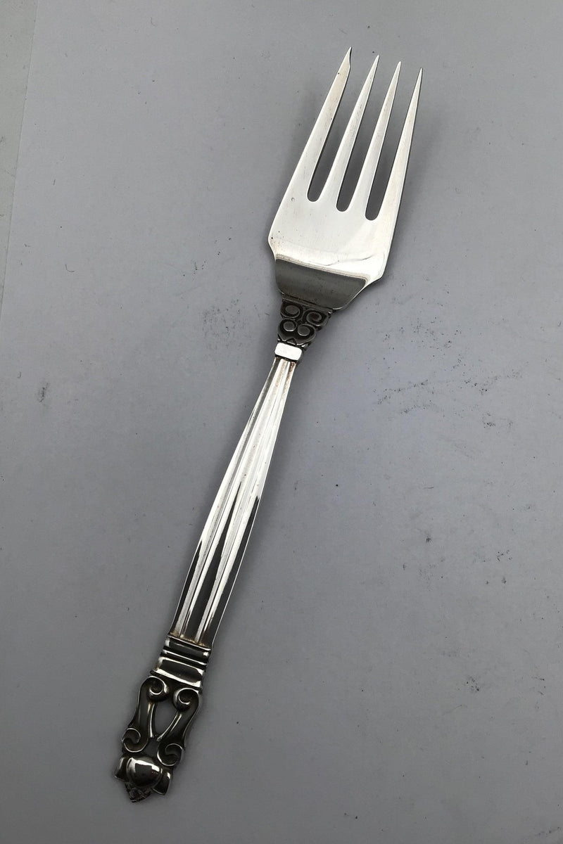 Georg Jensen Sterling Sølv Konge Salatgaffel No. 041 - Danam Antik