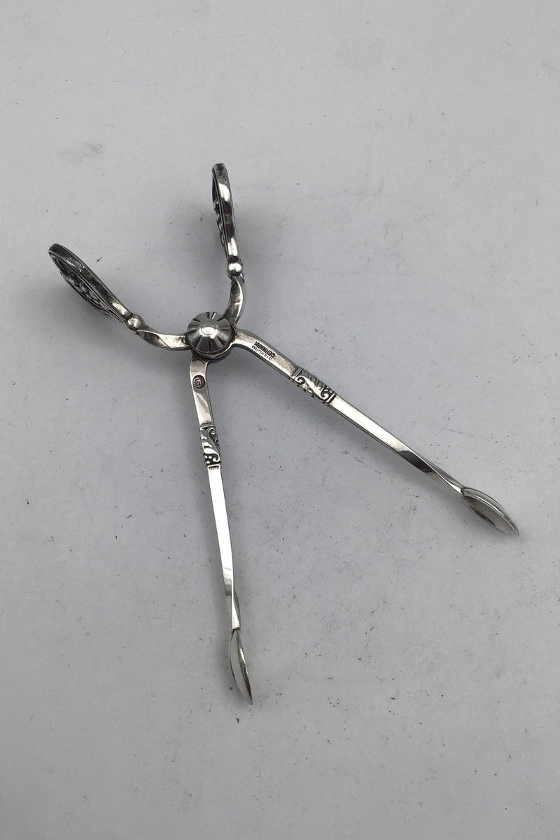 Georg Jensen Sterling Sølv Ornamental Sukkertang No. 174 - Danam Antik