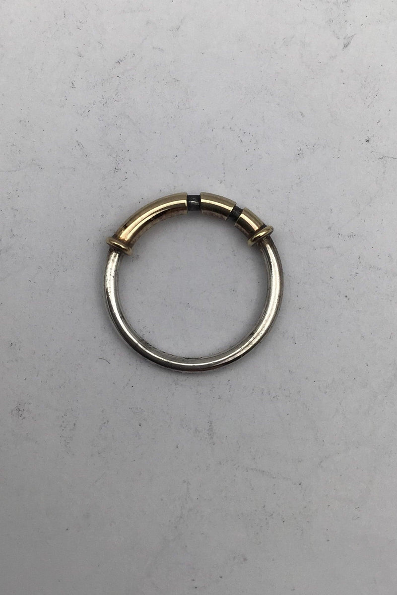 Georg Jensen / Hans Hansen Sterling Sølv / Guld Ring - Danam Antik