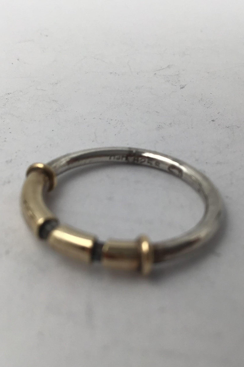 Georg Jensen / Hans Hansen Sterling Sølv / Guld Ring - Danam Antik