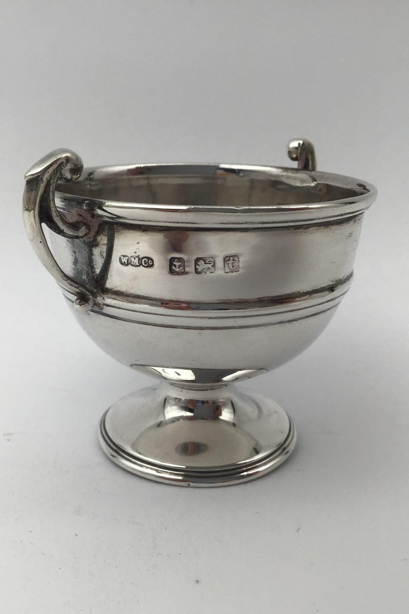 Wilmott Manufacturing Co. Birmingham Sterling Sølv Saltkar (1918) - Danam Antik