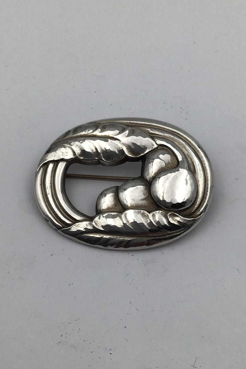 Georg Jensen & Wendel Sterling Sølv Broche No. 18 - Danam Antik