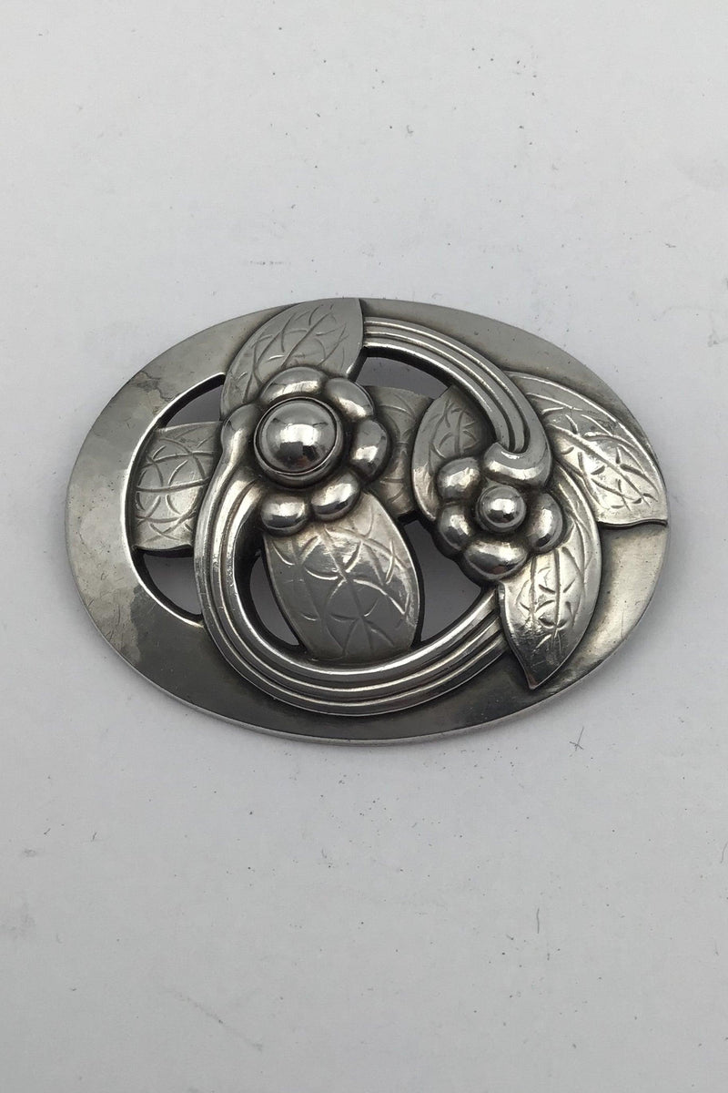 Georg Jensen Sterling Sølv Broche No. 13 - Danam Antik