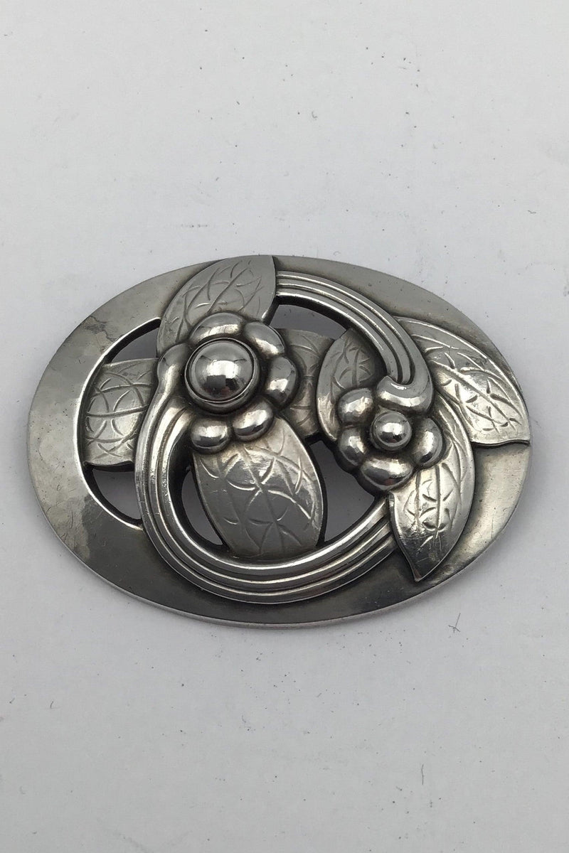 Georg Jensen Sterling Sølv Broche No. 13 - Danam Antik