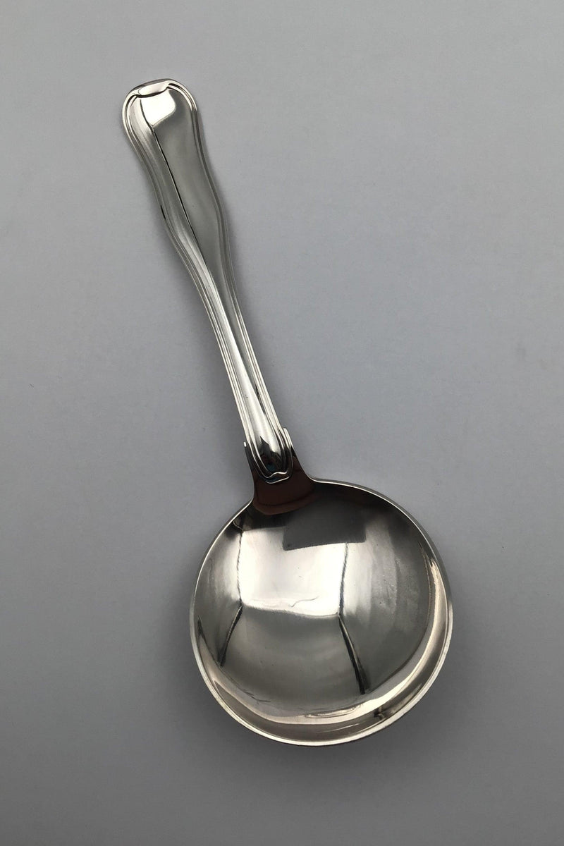 Georg Jensen Sterling Sølv Dobbeltriflet Suppeske No. 51 - Danam Antik