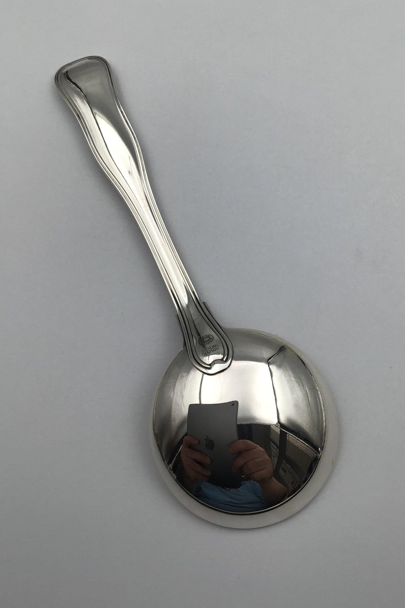 Georg Jensen Sterling Sølv Dobbeltriflet Suppeske No. 51 - Danam Antik