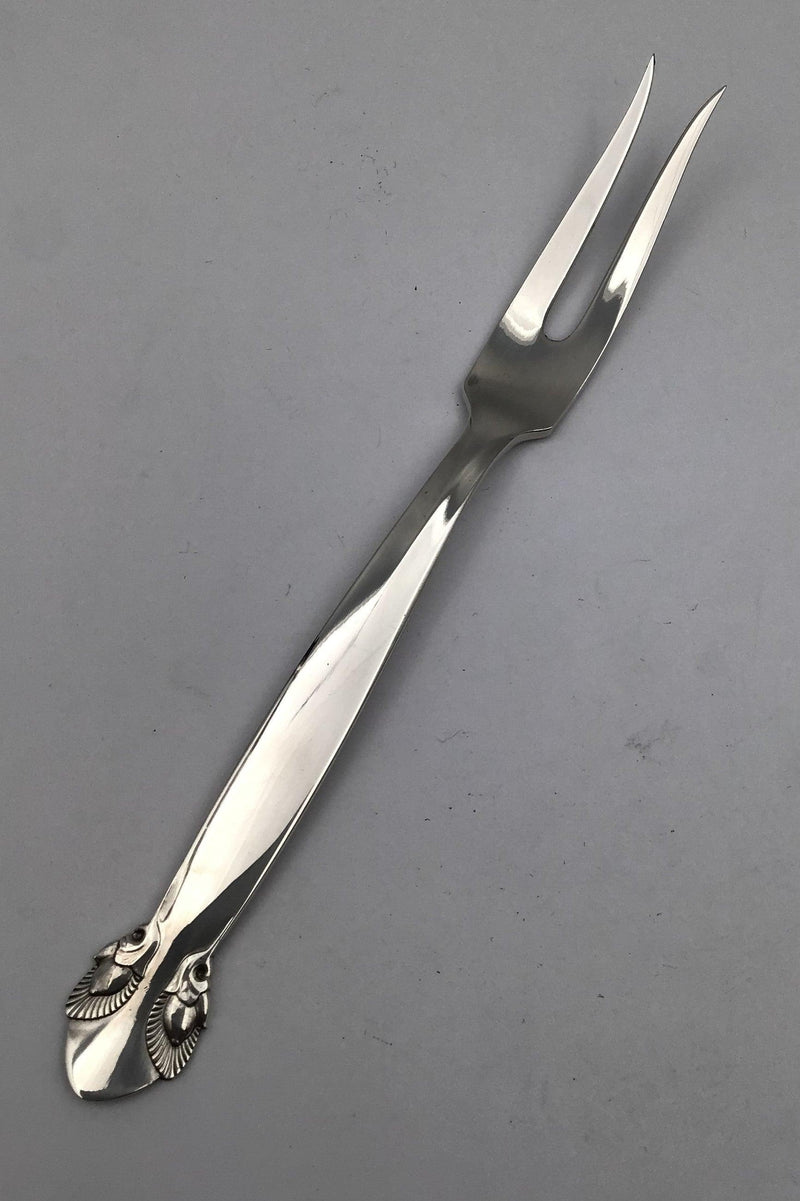 Georg Jensen Sterling Sølv Pinje Stegegaffel No. 143 - Danam Antik