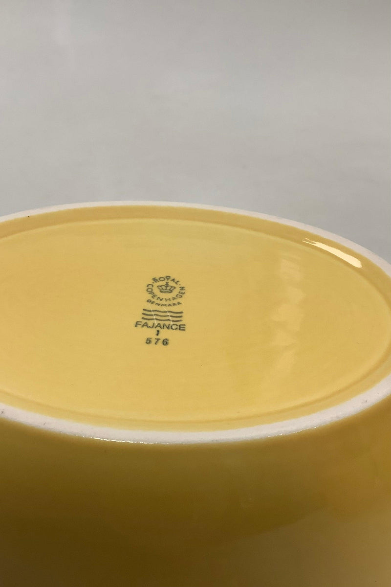 Royal Copenhagen Ursula oval Skål i Gul No 576 - Danam Antik