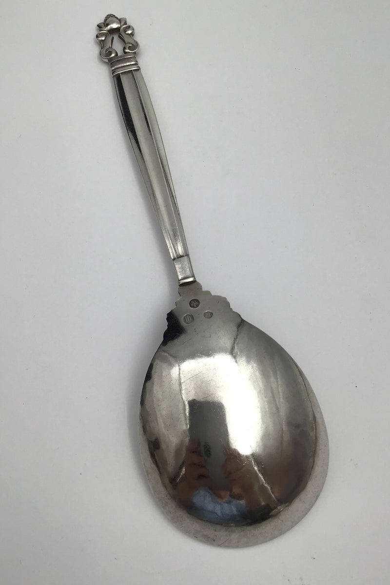 Georg Jensen Sterling Silber Medium Servierlöffel König Nr. 113