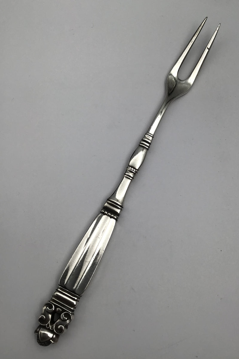 Georg Jensen Sterling Sølv Konge Kødgaffel helsølv No. 142