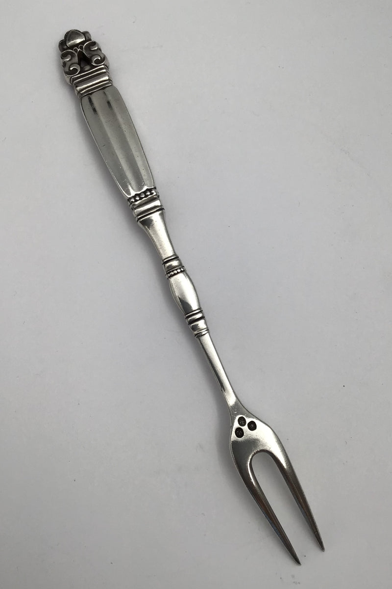 Georg Jensen Sterling Sølv Konge Kødgaffel helsølv No. 142