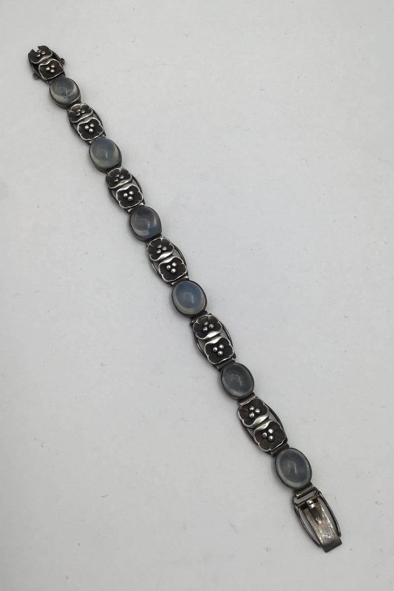 Evald Nielsen Sterling Silver Bracelet Moonstone