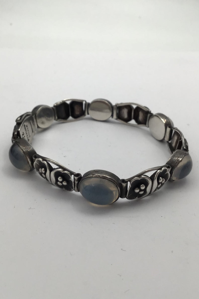 Evald Nielsen Sterling Silver Bracelet Moonstone